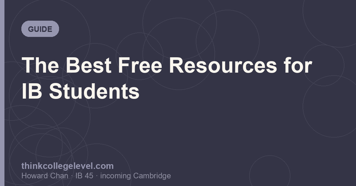The Best Free Resources for IB Students