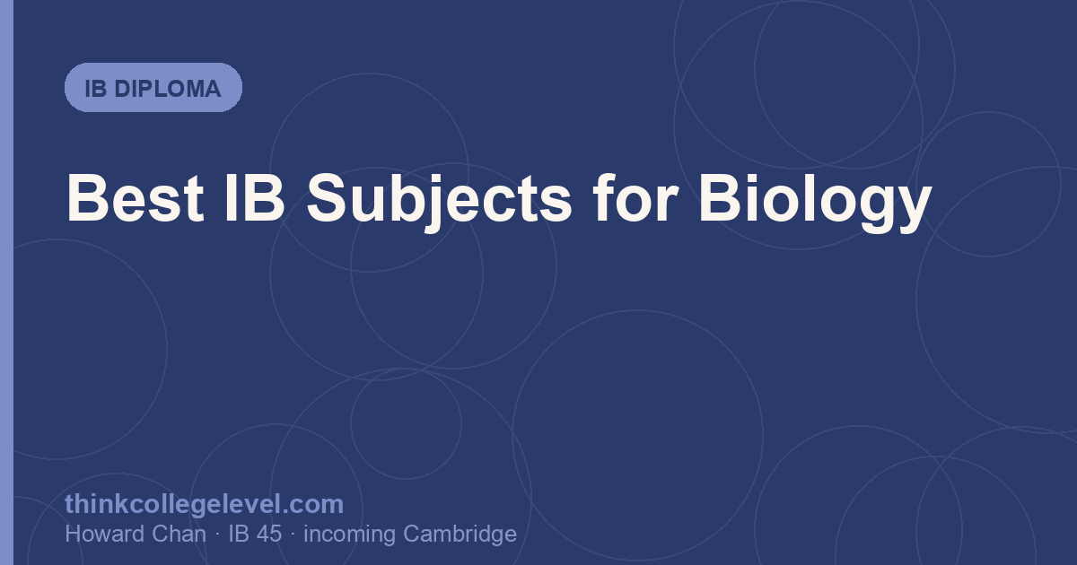 Best IB Subjects for Biology