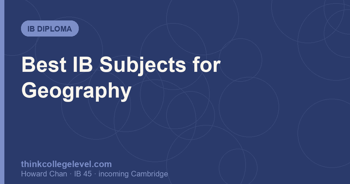 Best IB Subjects for Geography