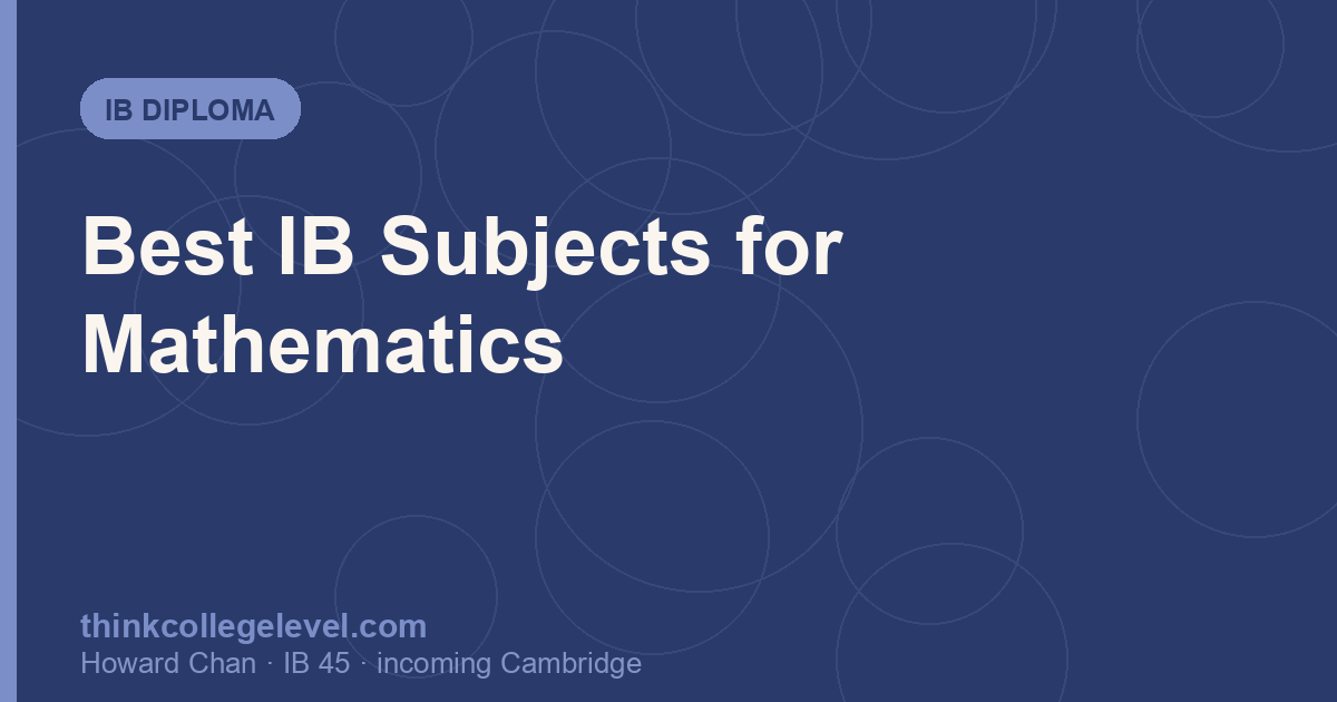 Best IB Subjects for Mathematics