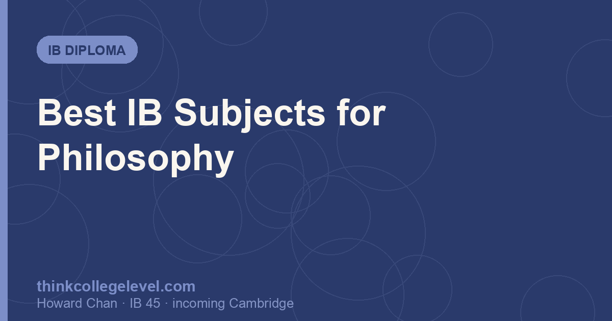 Best IB Subjects for Philosophy