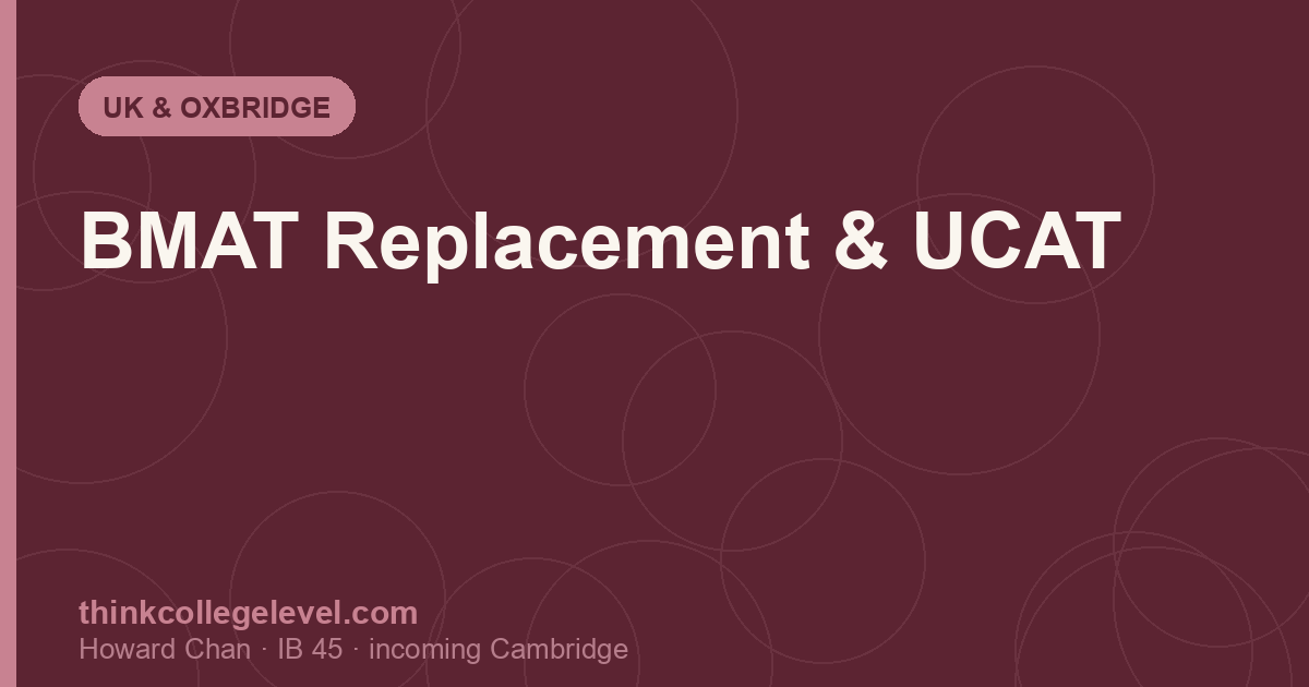 BMAT Replacement & UCAT