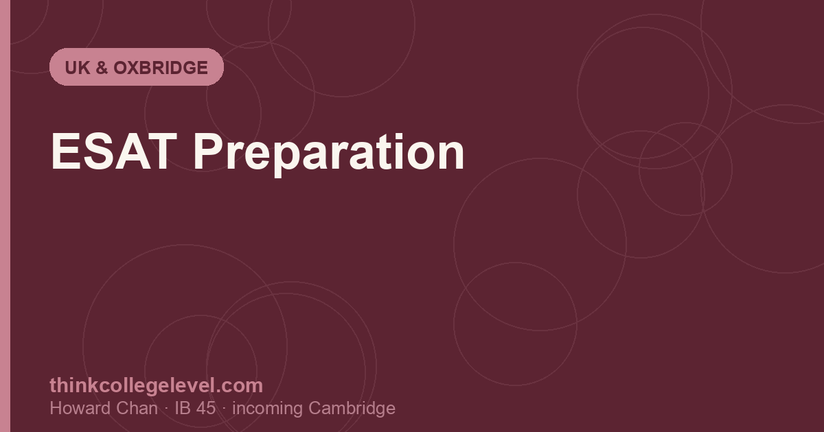ESAT Preparation