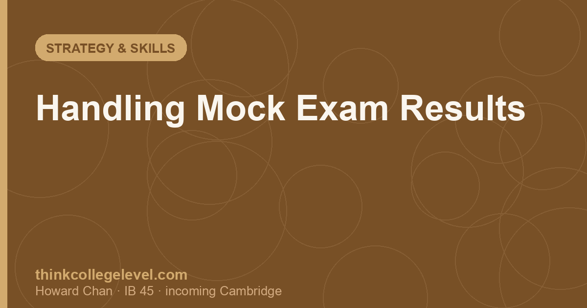 Handling Mock Exam Results