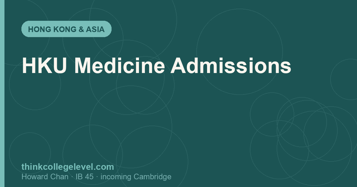 HKU Medicine Admissions