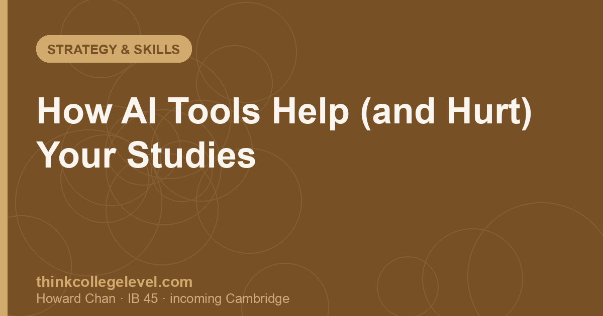 How AI Tools Help (and Hurt) Your Studies