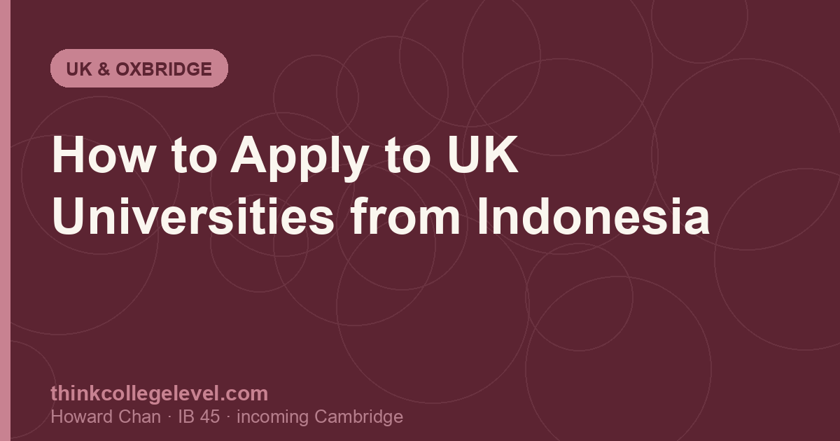 How to Apply to UK Universities from Indonesia