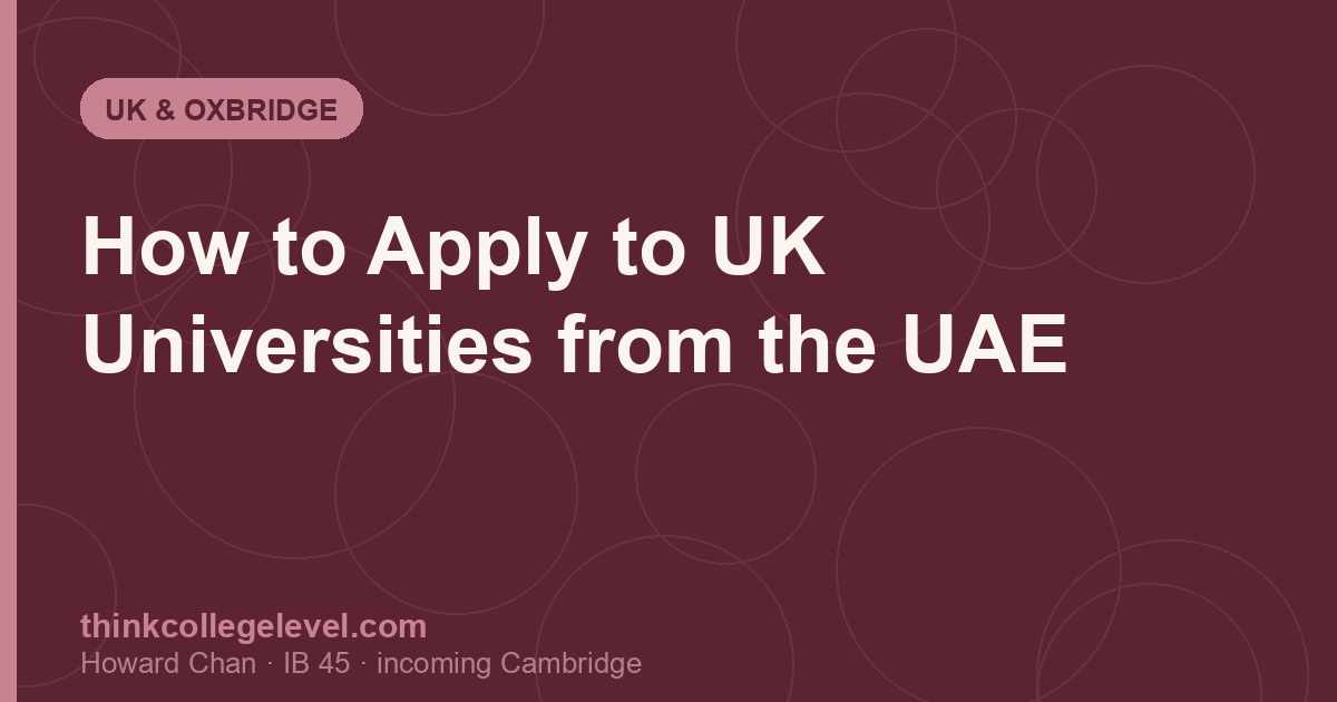 How to Apply to UK Universities from the UAE