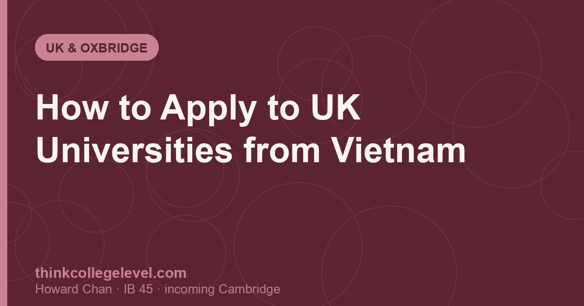 How to Apply to UK Universities from Vietnam
