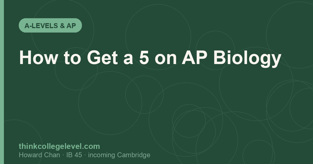 How to Get a 5 on AP Biology