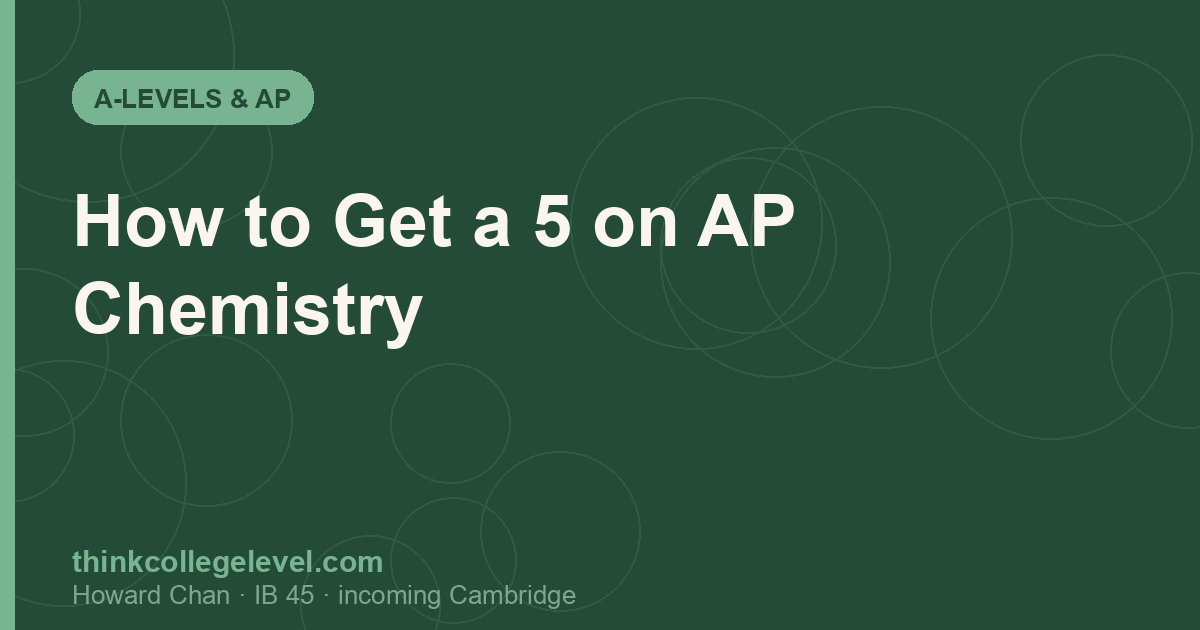 How to Get a 5 on AP Chemistry