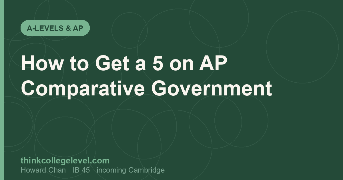 How to Get a 5 on AP Comparative Government