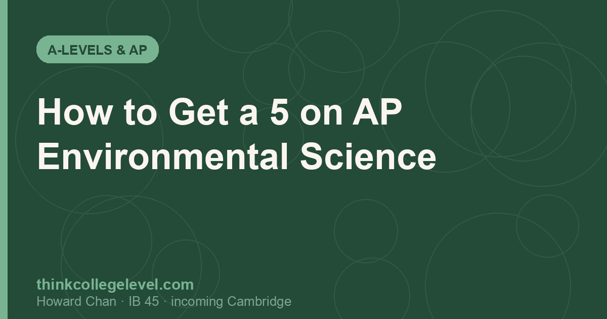 How to Get a 5 on AP Environmental Science