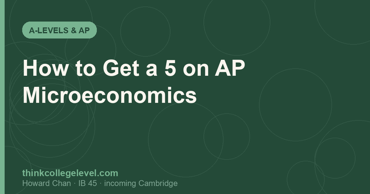 How to Get a 5 on AP Microeconomics