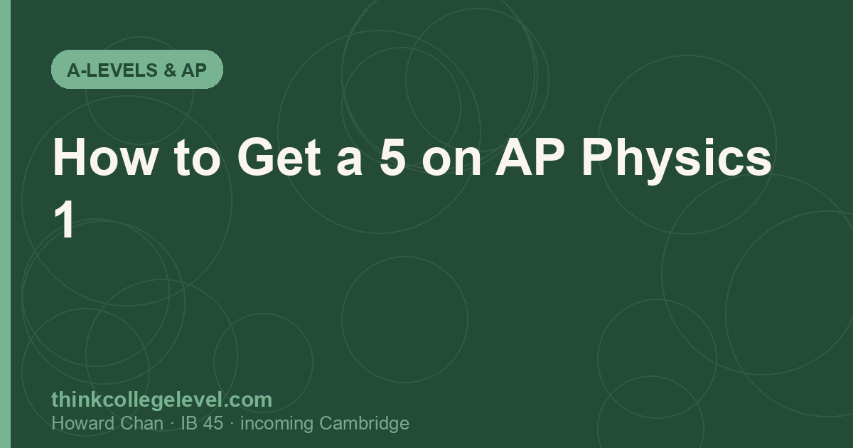 How to Get a 5 on AP Physics 1