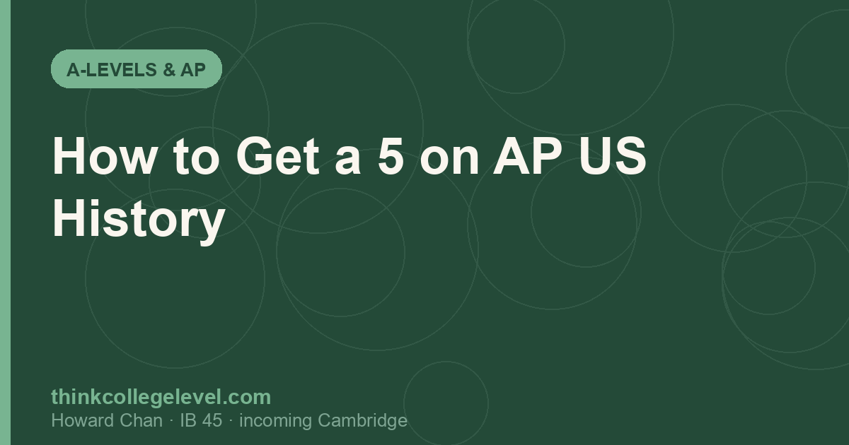 How to Get a 5 on AP US History