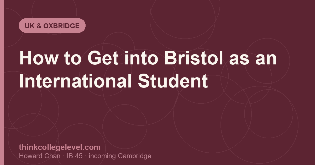 How to Get into Bristol as an International Student