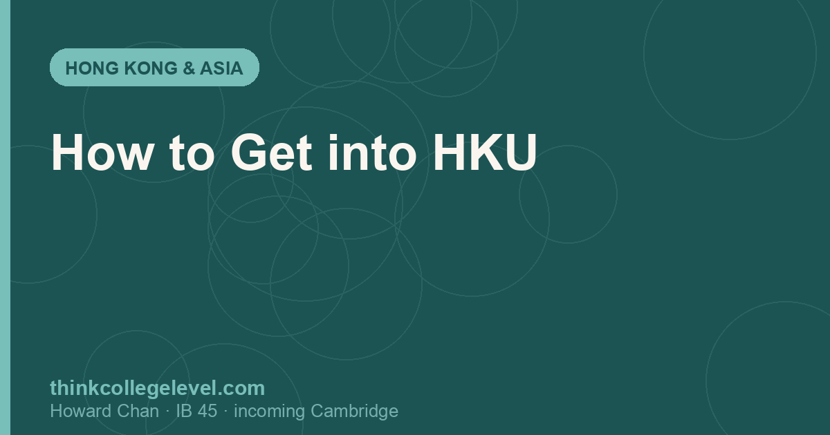 How to Get into HKU