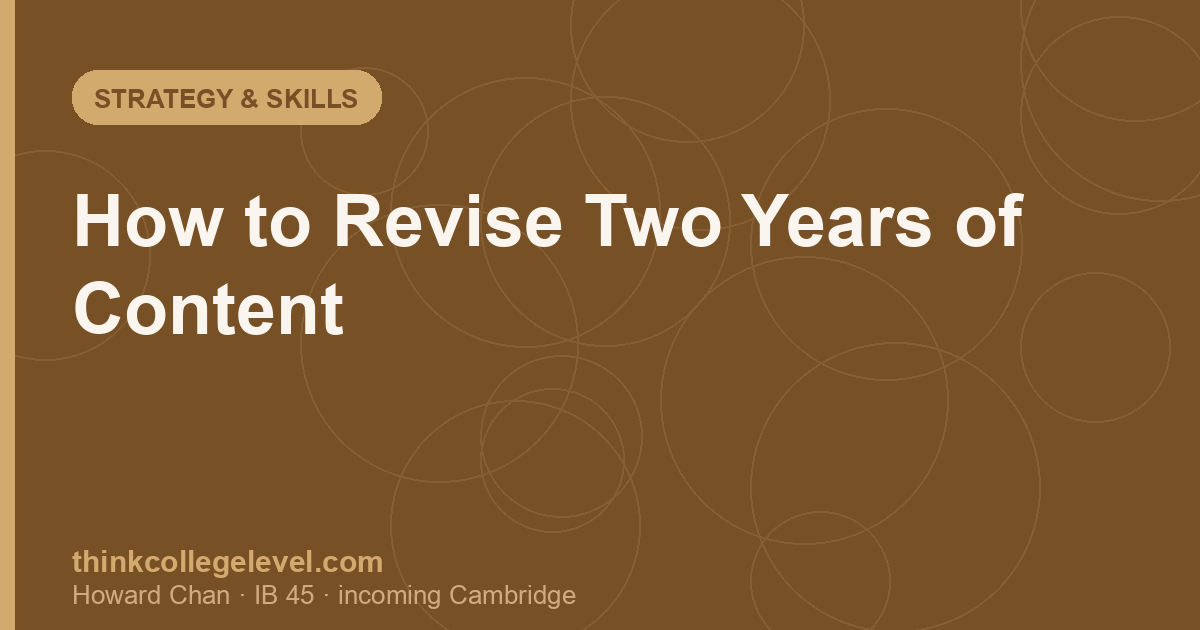 How to Revise Two Years of Content