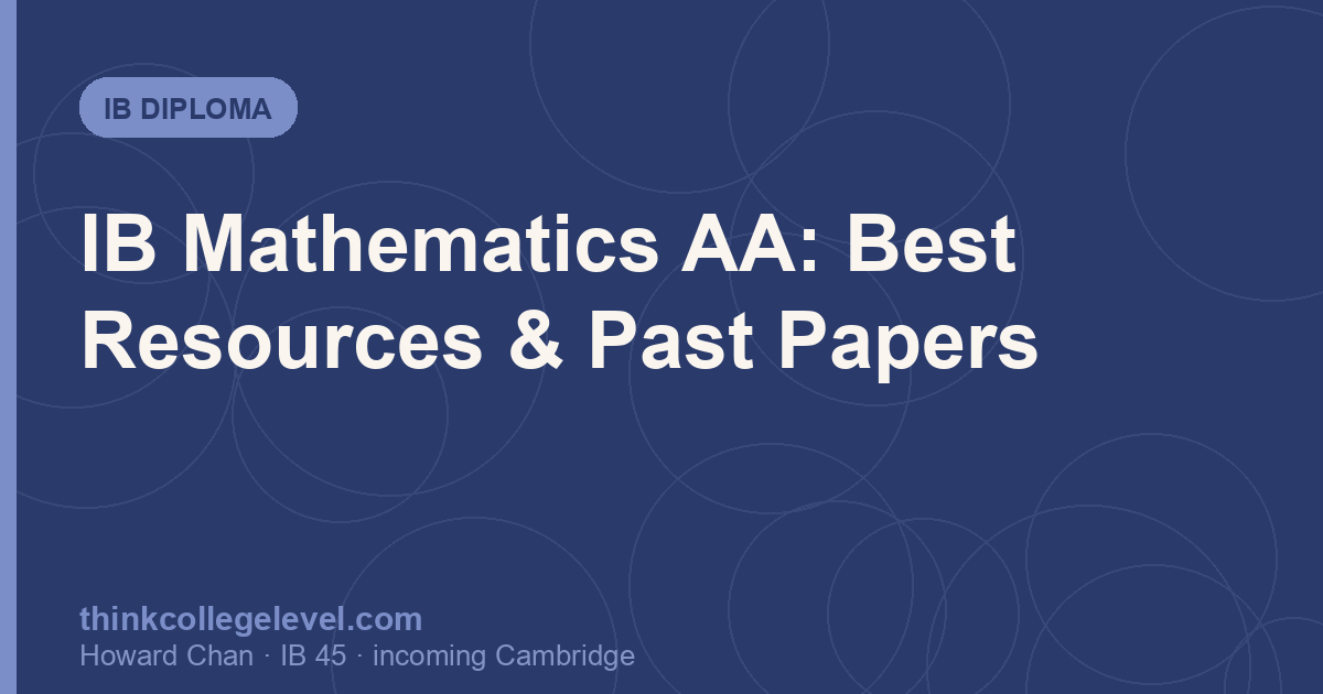IB Mathematics AA: Best Resources & Past Papers