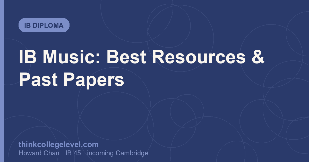 IB Music: Best Resources & Past Papers