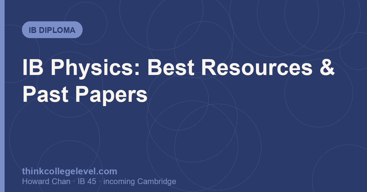 IB Physics: Best Resources & Past Papers