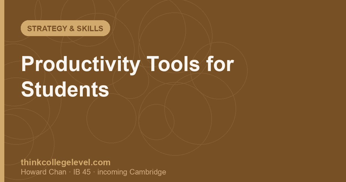 Productivity Tools for Students