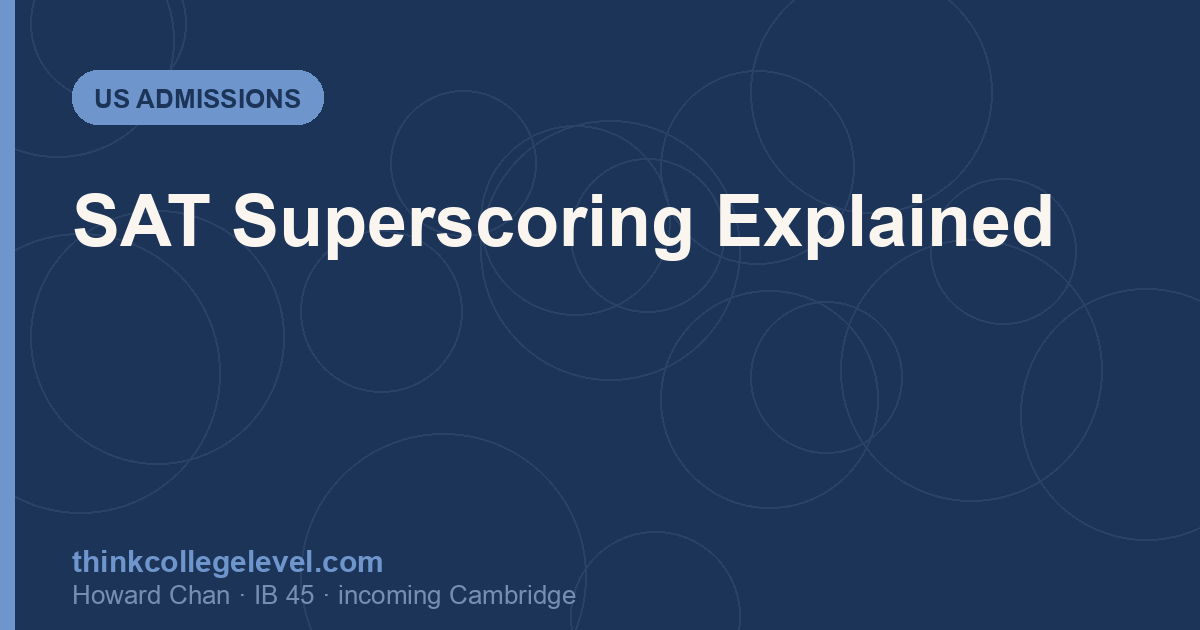 SAT Superscoring Explained