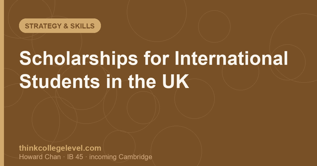 Scholarships for International Students in the UK