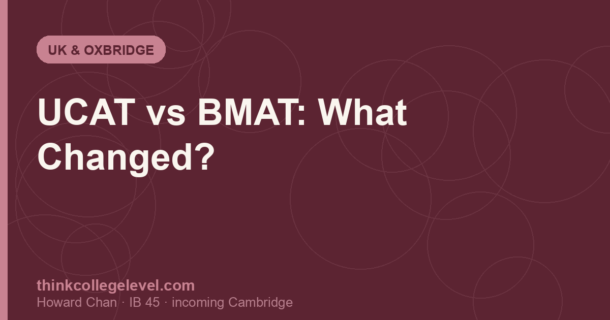 UCAT vs BMAT: What Changed?