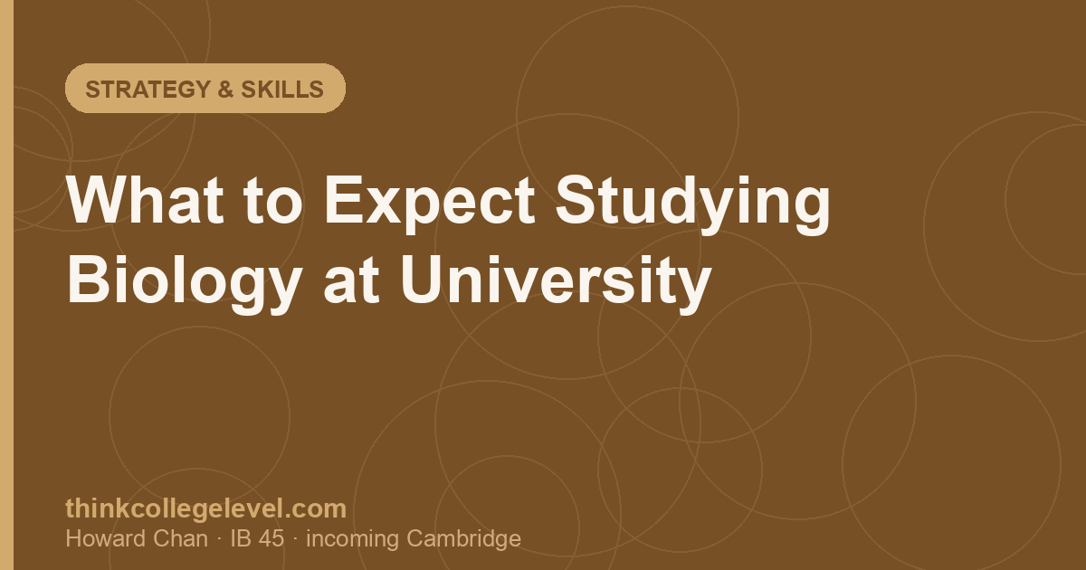 What to Expect Studying Biology at University