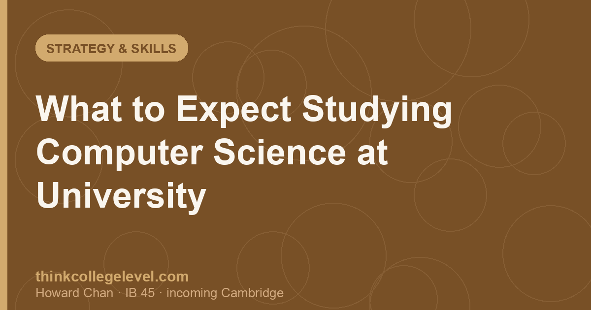 What to Expect Studying Computer Science at University