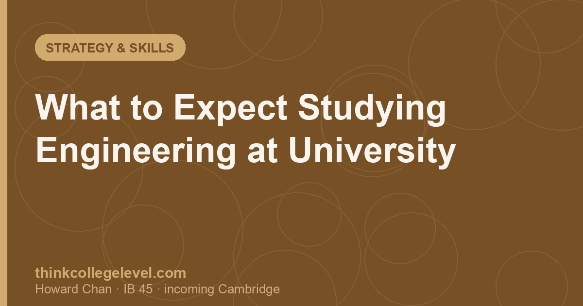 What to Expect Studying Engineering at University