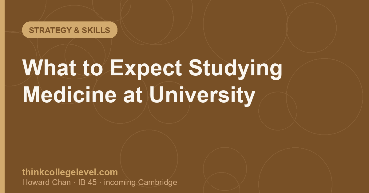 What to Expect Studying Medicine at University